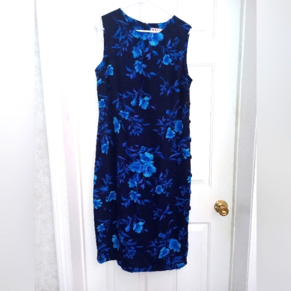 R&K Blue Floral Dress